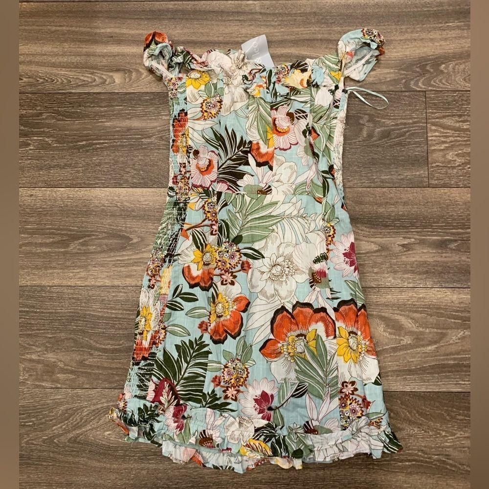 Skylar + Madison Multicolor Elastic Sides Mini Dress Size Small